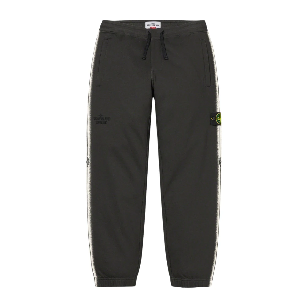 Supreme Limited Edition Stone Island Stripe Sweatpant Gray Heren