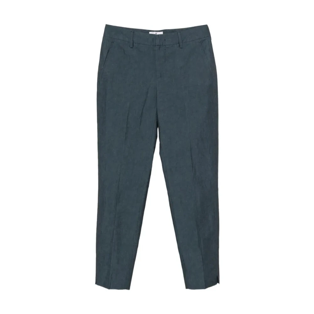 Pt Torino Women's Blue Cropped Trousers, S, New York