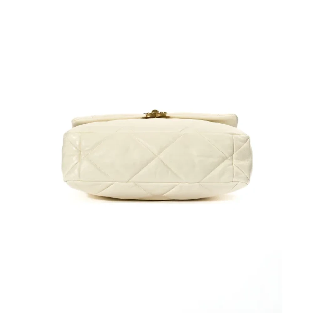 Chanel Vintage Pre-owned Leather chanel-bags White Dames