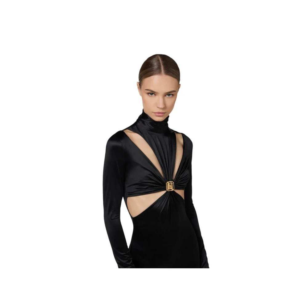 Elisabetta Franchi Stijlvolle Jumpsuit voor Vrouwen Black Dames