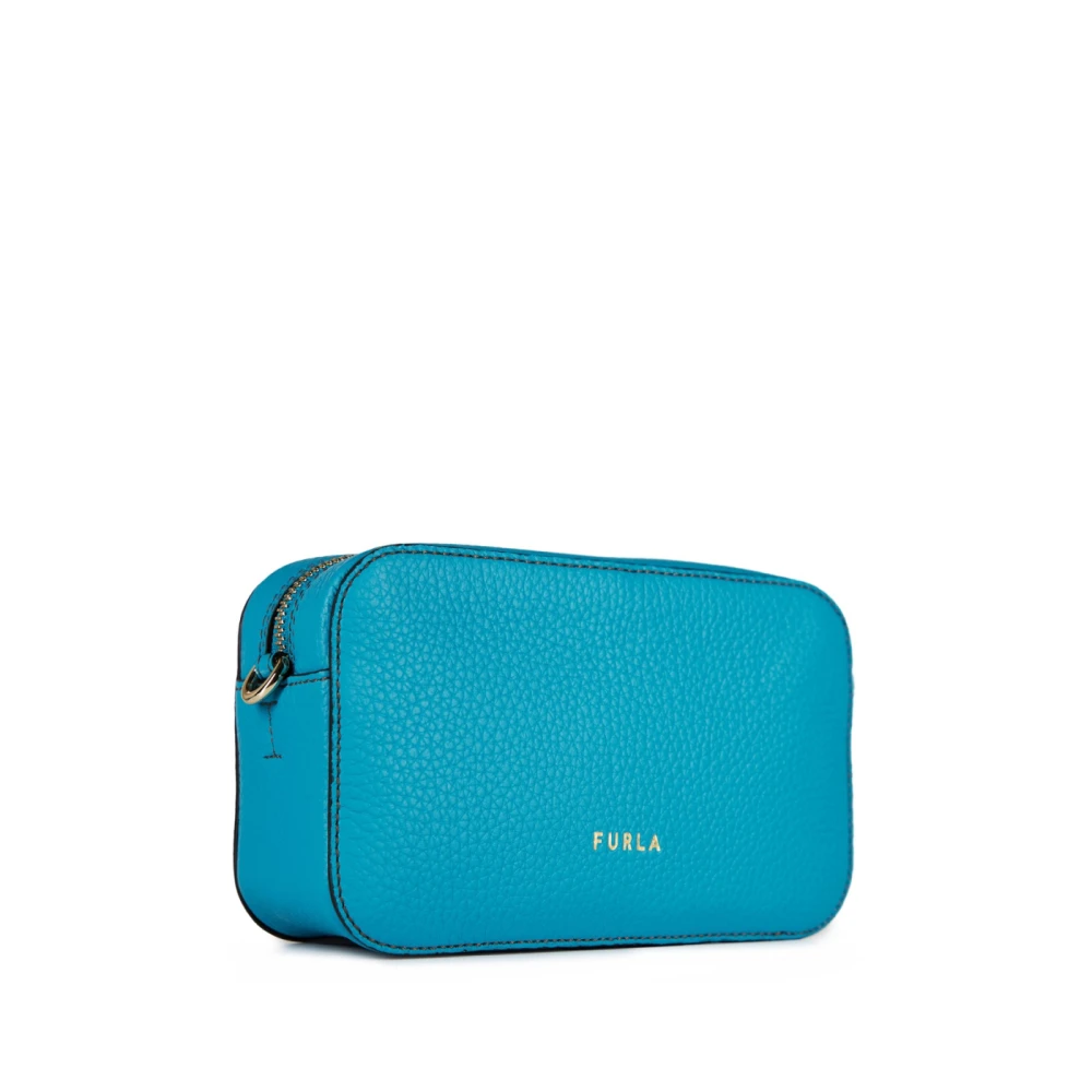 Furla Primula Logo Crossbody Tas Blue Dames