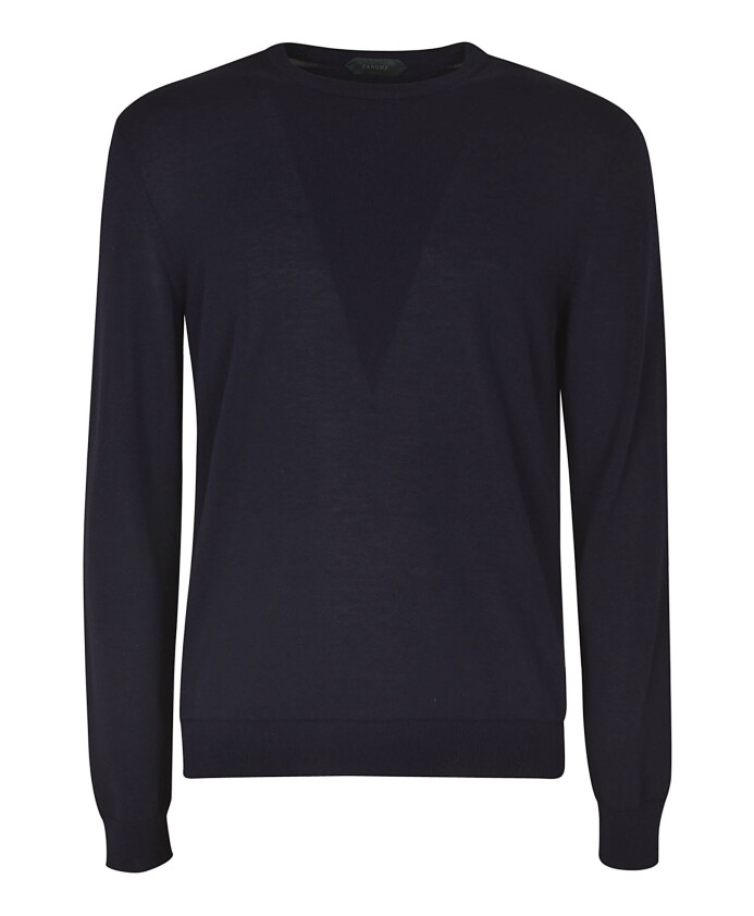 pull-col-rond-en-coton-bleu-marine