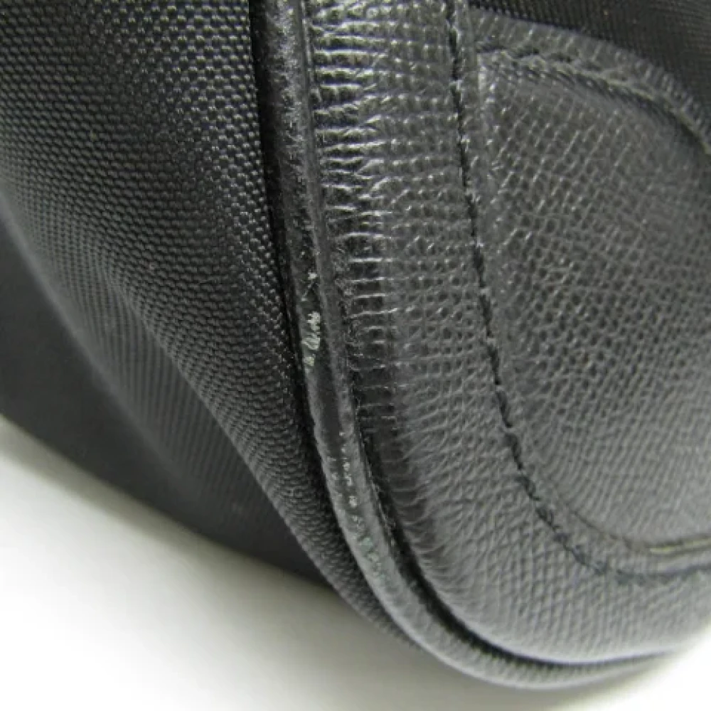 Burberry Vintage Pre-owned Canvas shoulder-bags Black Dames