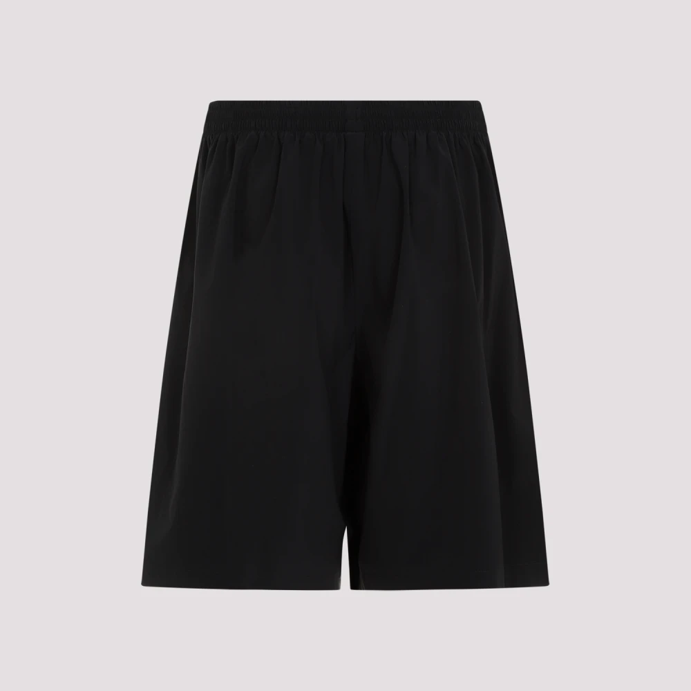 Balenciaga Zwarte Stretch Shorts voor Mannen Black Heren