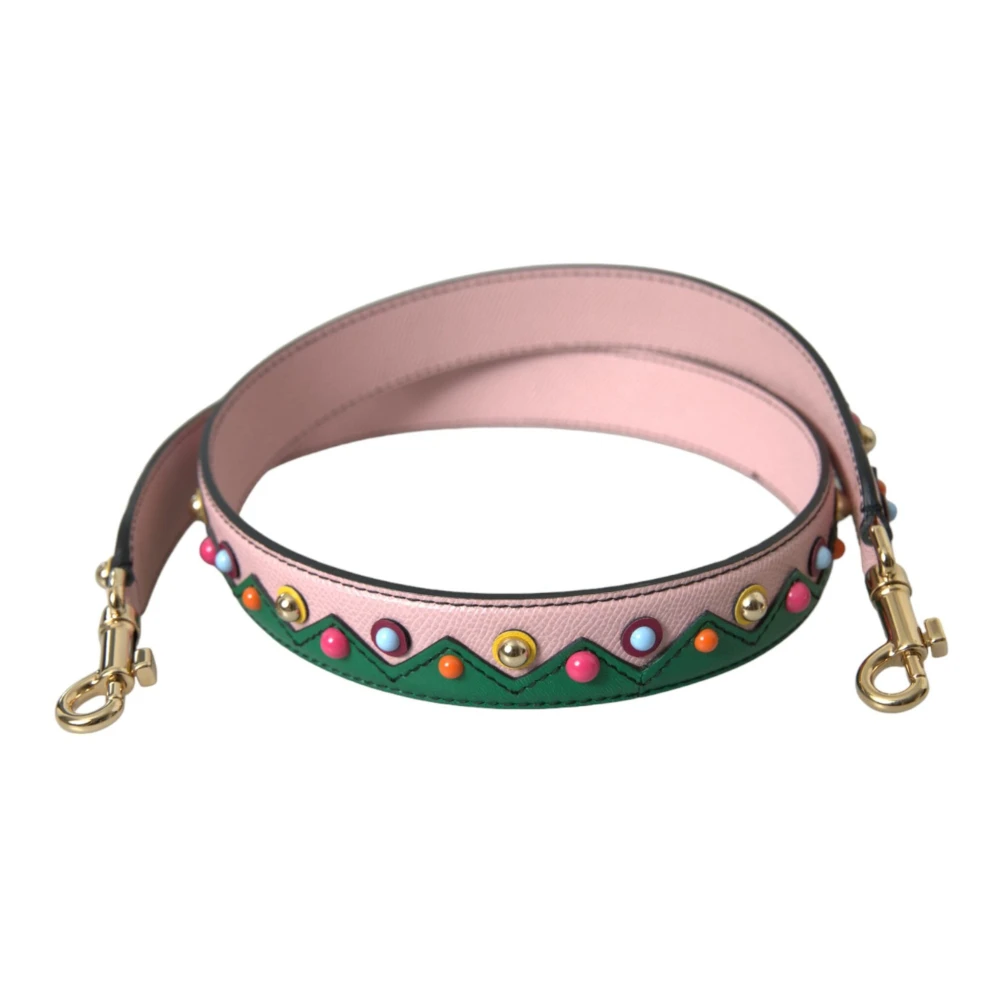 Dolce & Gabbana Rosa Leren Schoudertas Accessoire Multicolor Dames