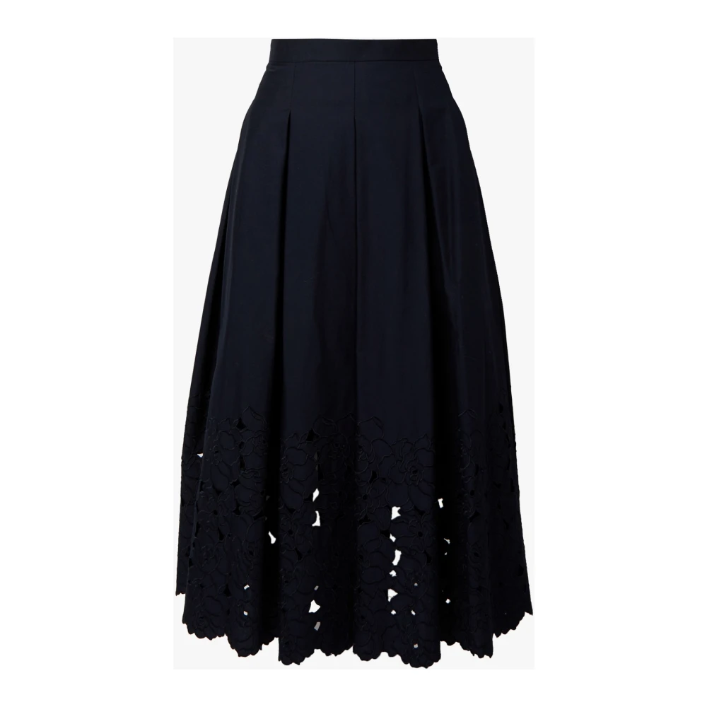 Erdem Blauwe Bloemen Plooirok Blue Dames