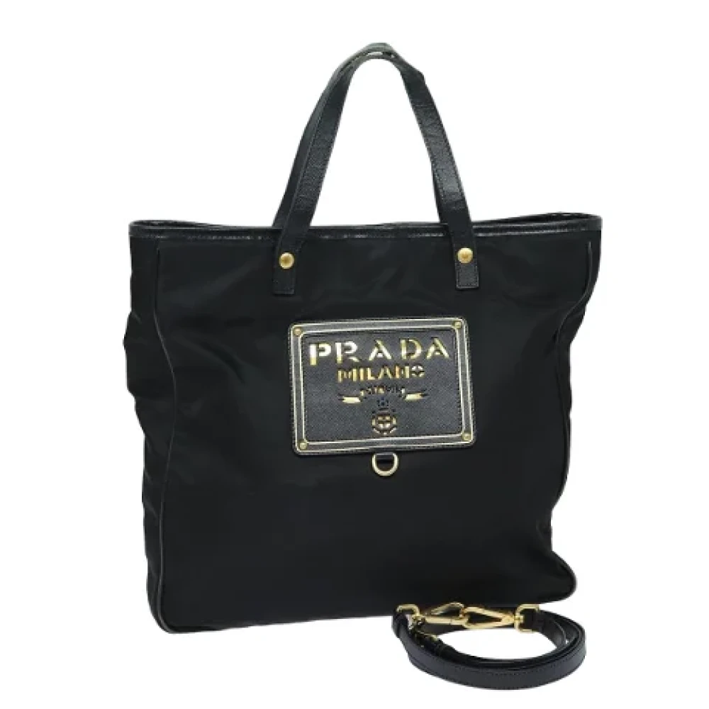 Prada Vintage Pre-owned Nylon totes Black Dames