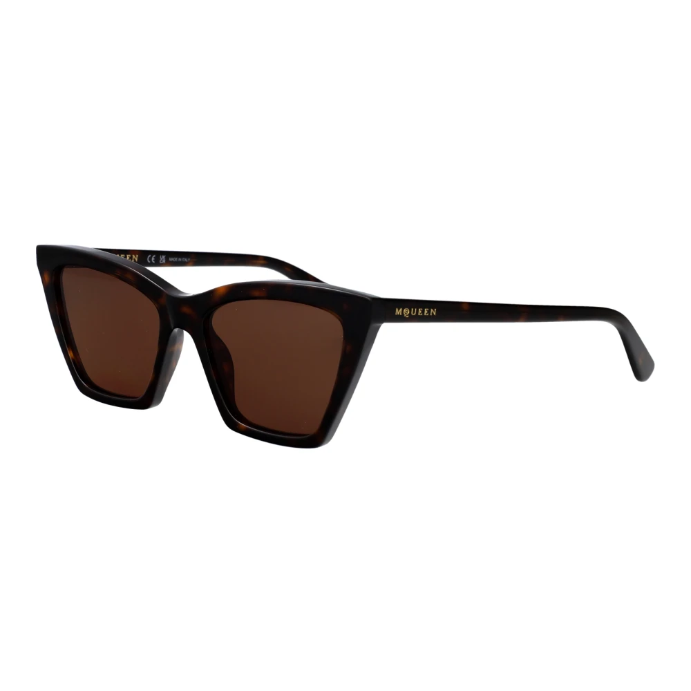 Alexander Mcqueen Women's Brown Stylish Sunglasses Am0536s For Summer