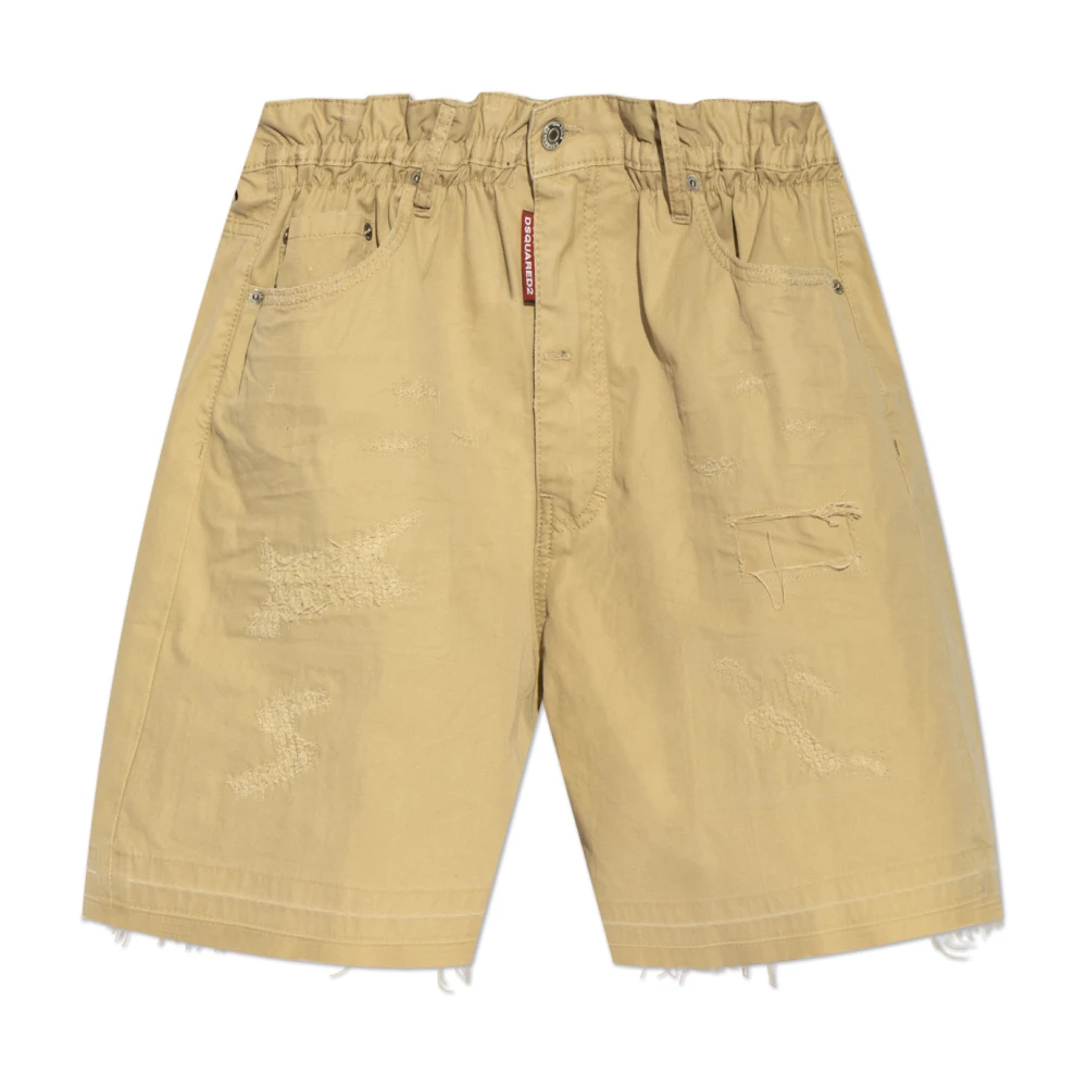 Dsquared2 Logo shorts Beige Heren
