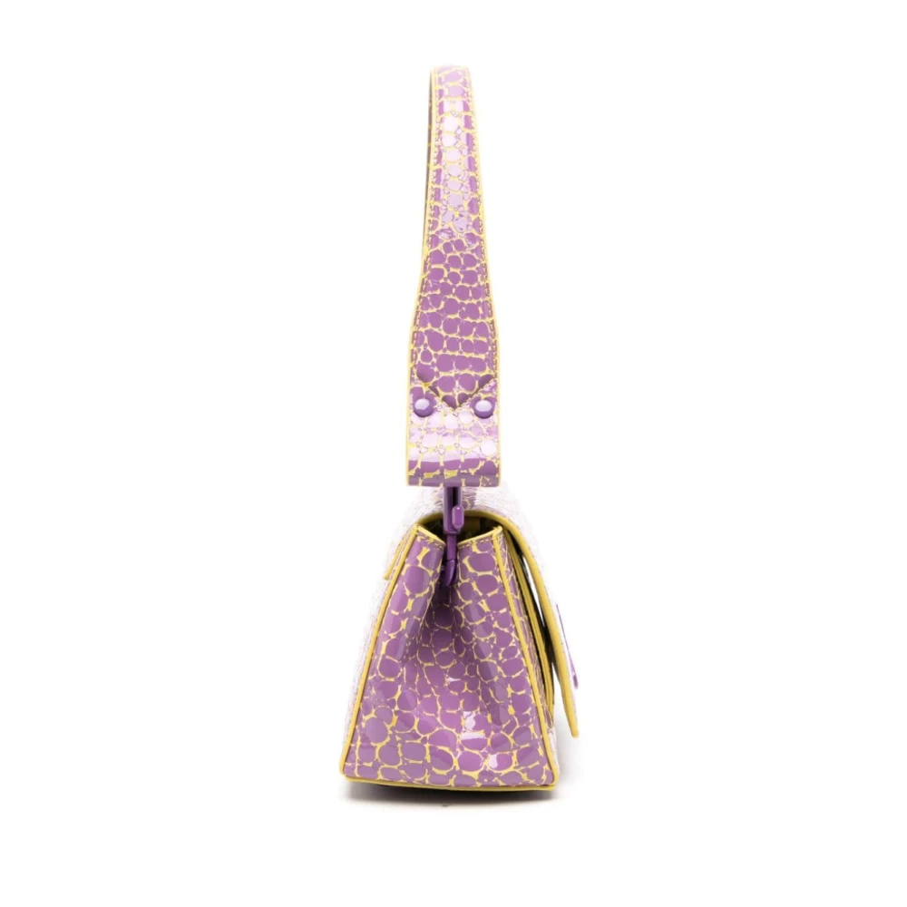 Vivienne Westwood Paars Geel Leren Orb Detail Tas Multicolor Dames