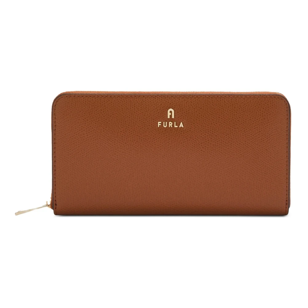 Furla Camelia Xl Zip Around - Female - Wallets & Cardholders - Brown - One Size - Accessories