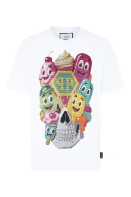 Rundhalsad T-shirt Little Ice Cream Skull