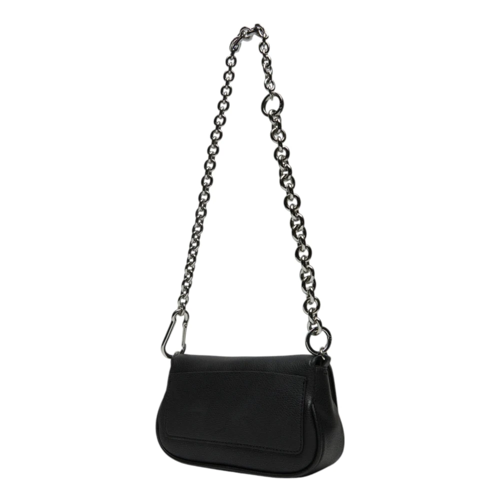 Calvin Klein Zwarte schoudertas met clipsluiting Black Dames