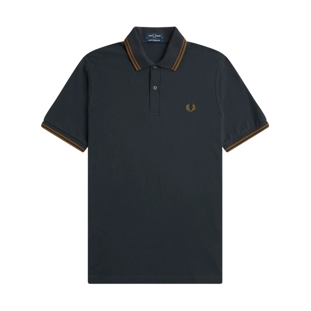 Fred Perry Klassiek Poloshirt Nachtgroen Karamel Black Heren