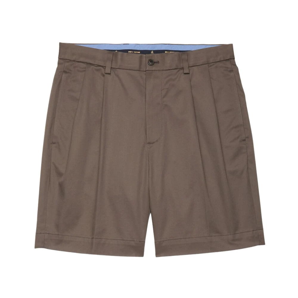 Brooks Brothers Stretch Short med Pressveck Gray, Herr