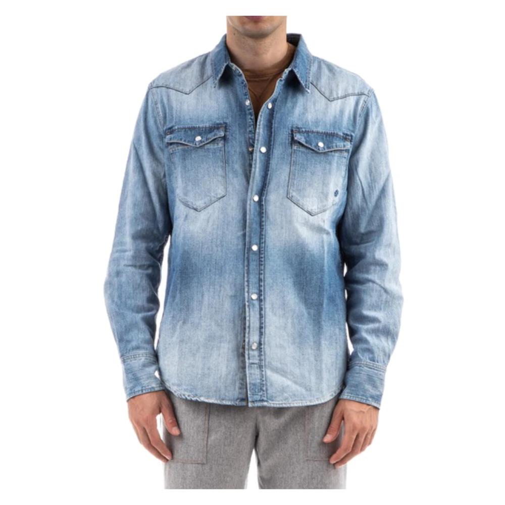 Shirts > Denim Shirts - - Eleventy - Modalova