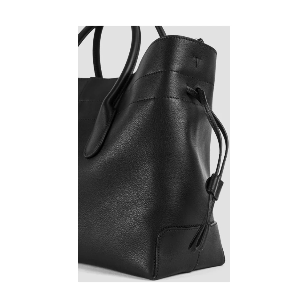 TOD'S Zwarte Leren Tas Noir Black Dames