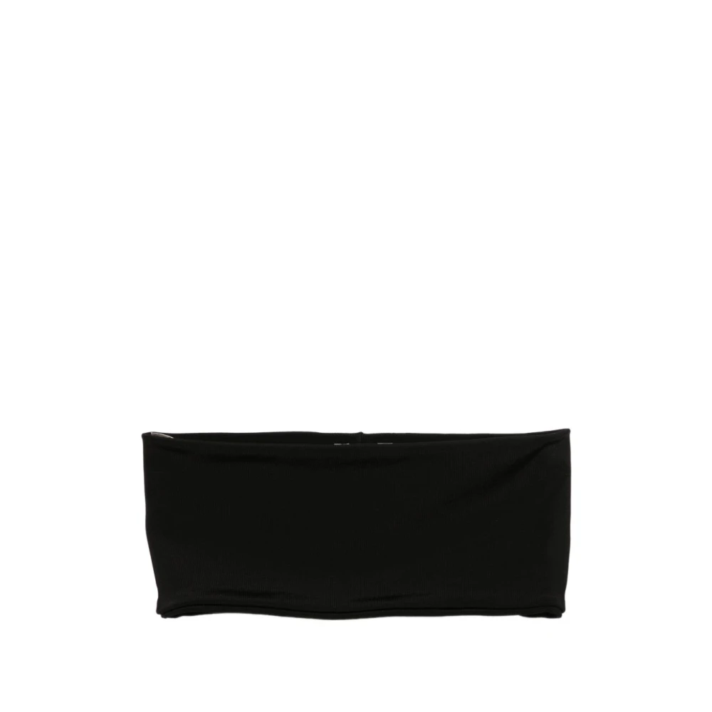 Rick Owens Black Temple Bandeau Top - Female - Sleeveless Tops - M - Tops