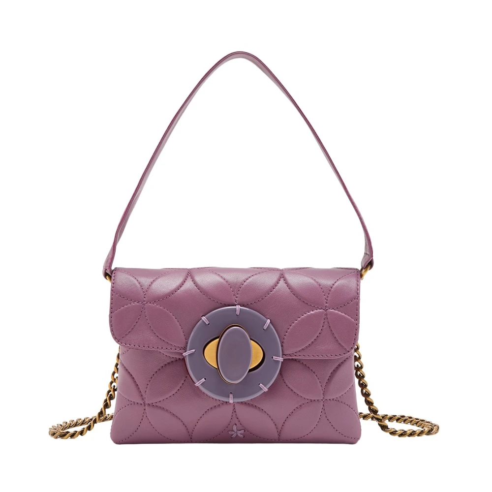 Maliparmi Kleine Rugverlichting Crossbody TAS Purple Dames