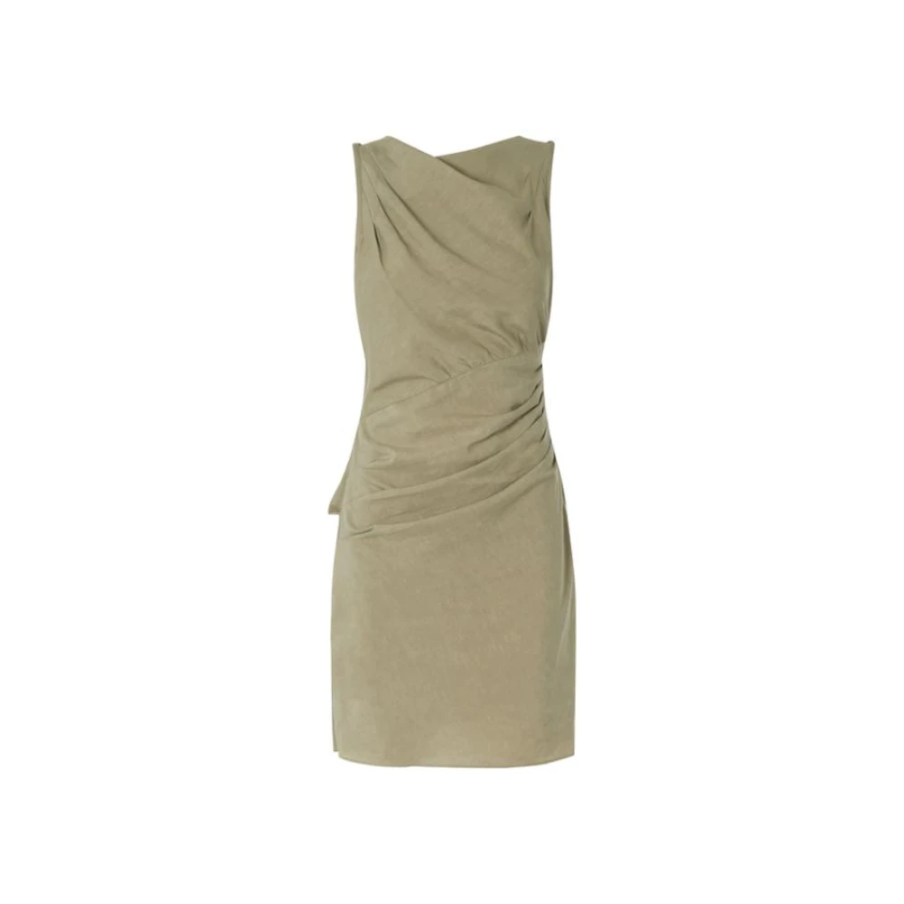 Samsøe Swingy V-Neck Korte Jurk Green Dames