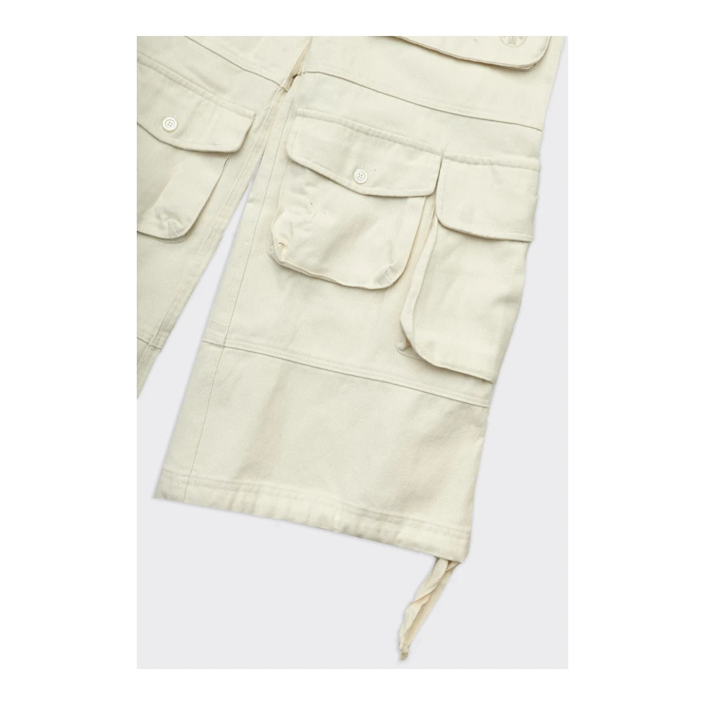 Untitled Artworks Wijde Cargo Broek in Room Beige Heren