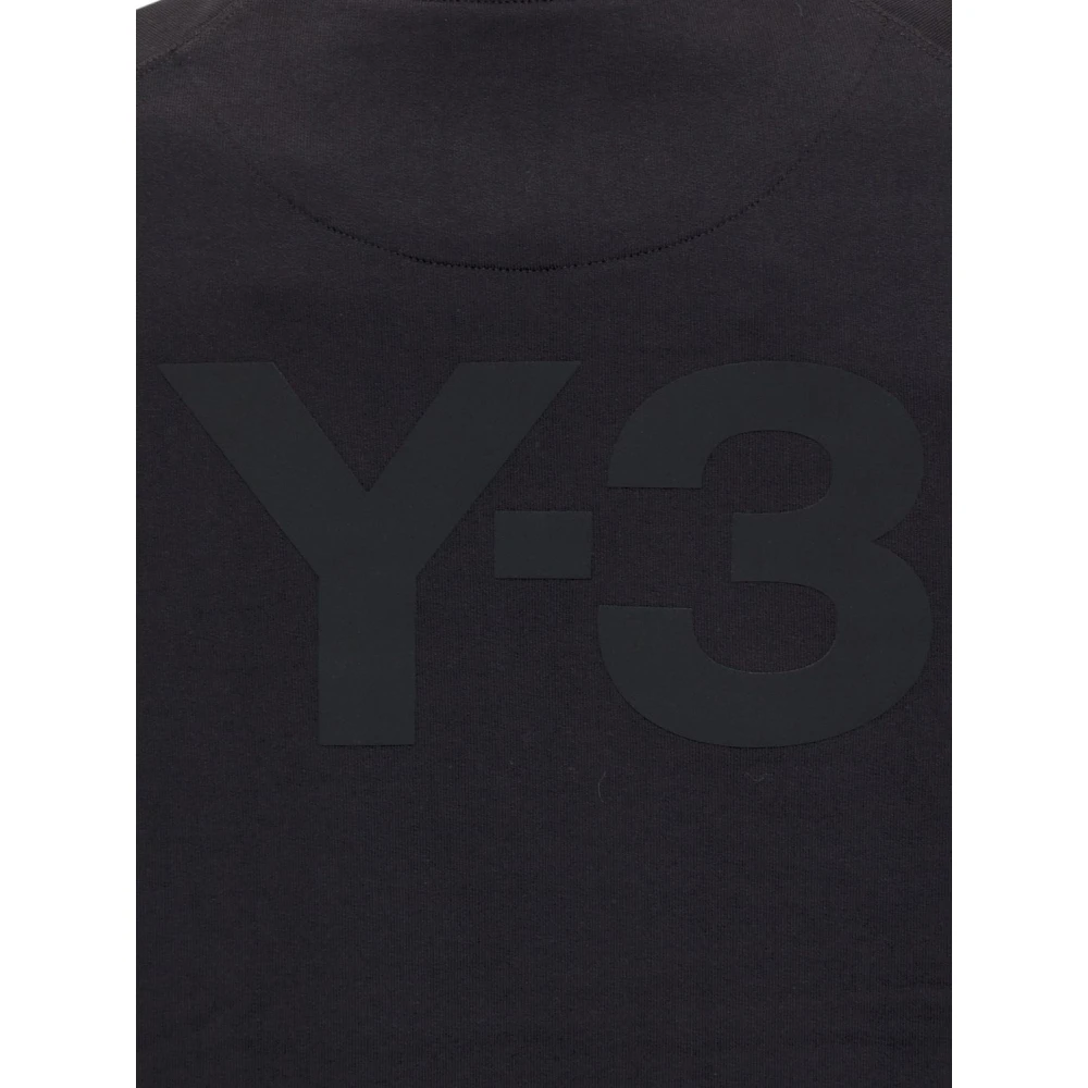 Y-3 Trainingsshirt Oversize Grijs Sportieve Stijl Black Heren