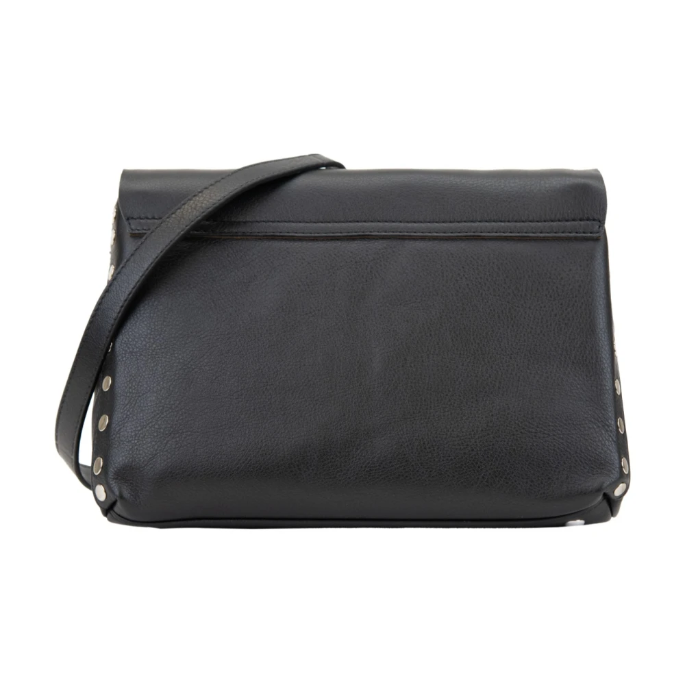 Zanellato Leren Dames Schoudertas Girello Black Dames