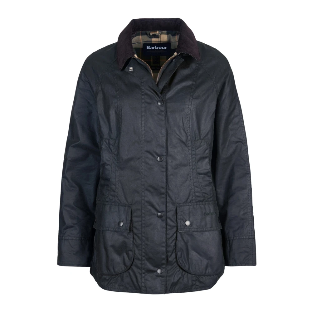 Barbour Green Light Jackets, Female, L, Beadnell Waxed Jacket