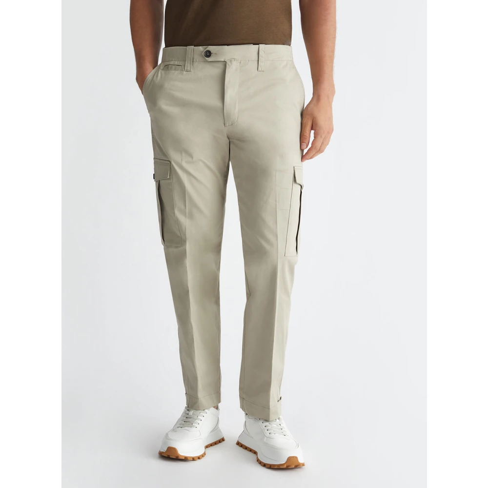 Liu Jo Cargo Broek Beige Parachute Stof Beige Heren