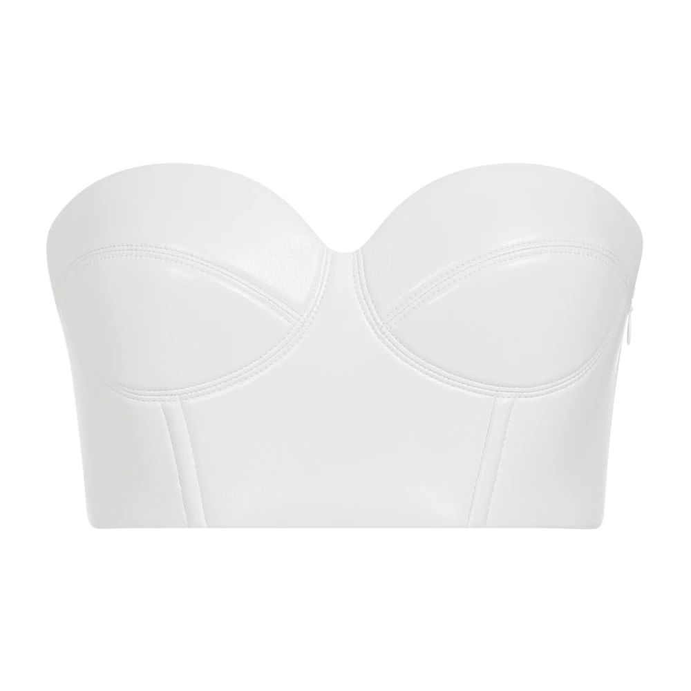 Alaïa Lamsleren Top in Blanc White Dames