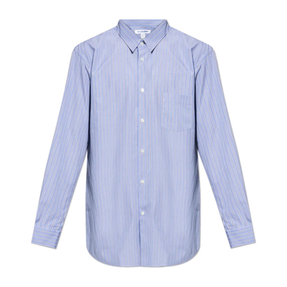 Comme des Garçons Shirt met gestreept patroon Blue Heren