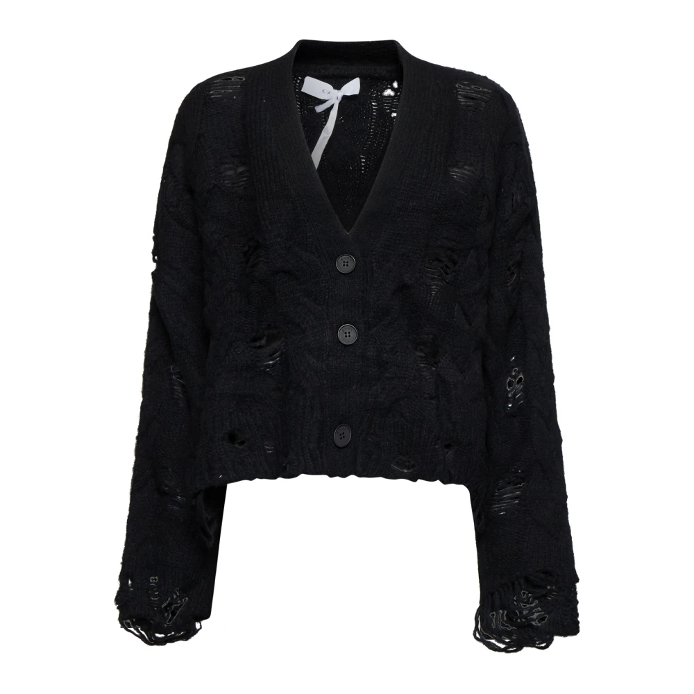 Kaos Zwarte Sweatercollectie Black Dames