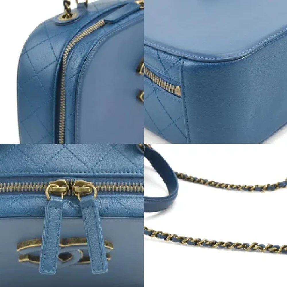Chanel Vintage Pre-owned Fabric chanel-bags Blue Dames