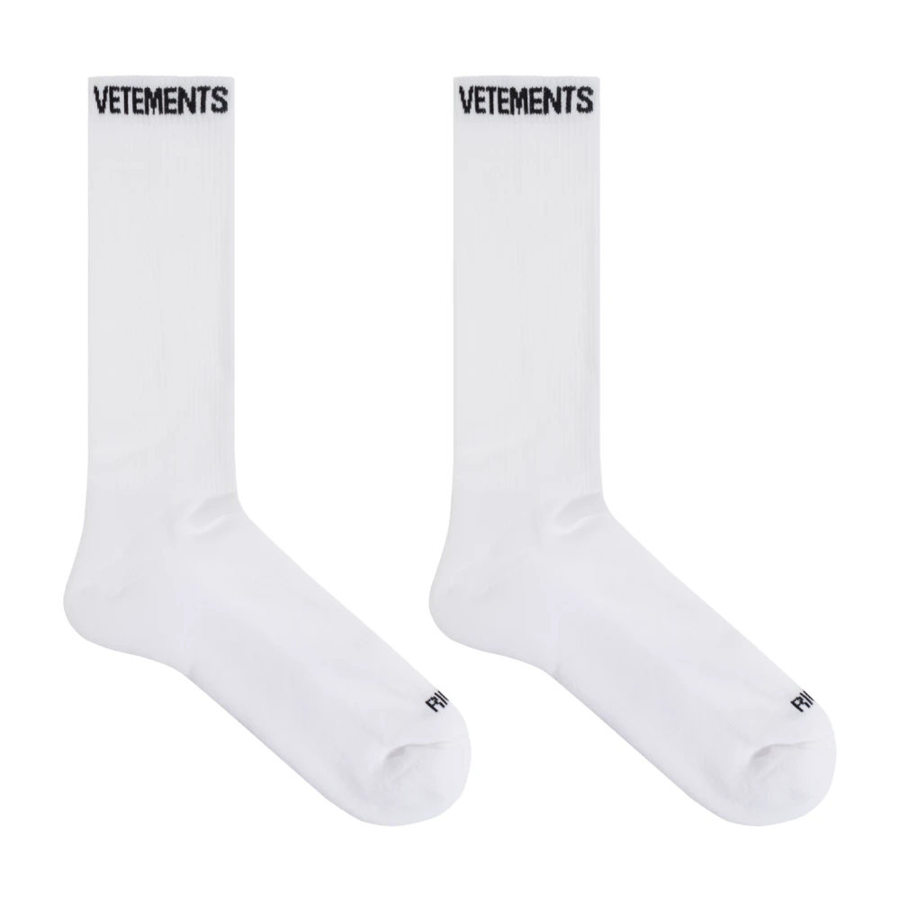 Vetements Sokken met logo White Heren