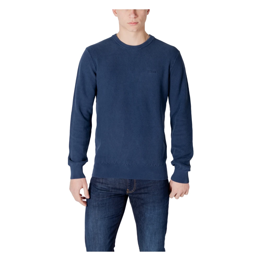 Guess Stijlvolle Heren Katoenen Sweatshirt Collectie Blue Heren
