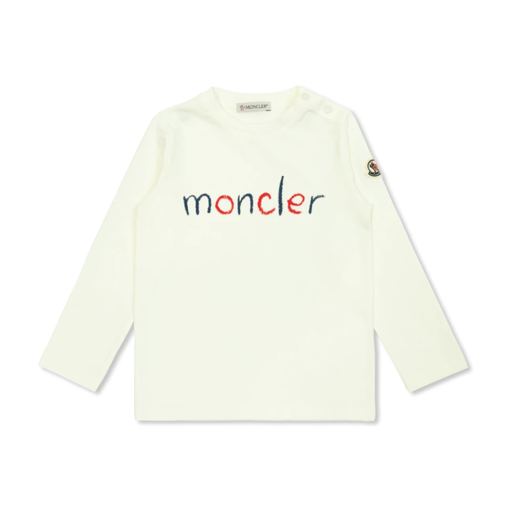 Moncler T-shirt med logotyp White, Unisex