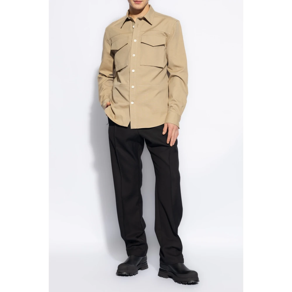 alexander mcqueen Katoenen shirt Beige Heren