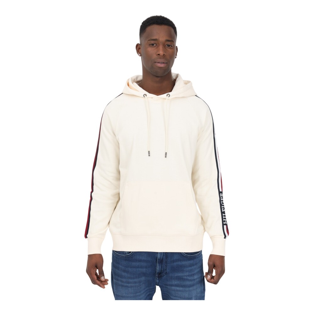 Sudadera con capucha para hombre con rayas globales Tommy Hilfiger