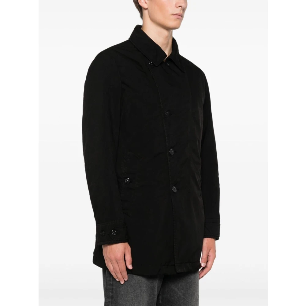 Stone Island Stijlvolle Winterjas Black Heren