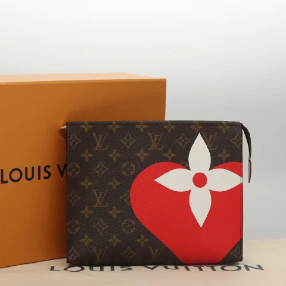 Louis Vuitton Vintage Pre-owned Canvas pouches Brown Dames