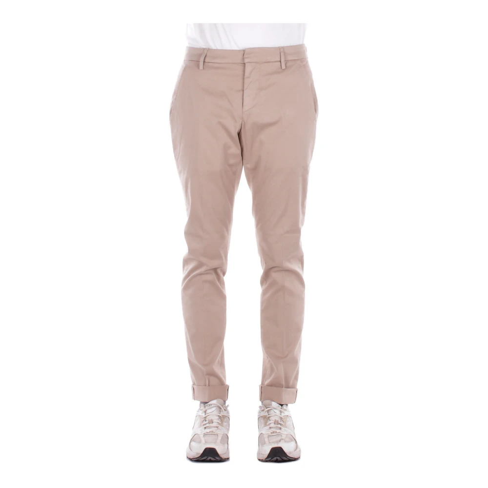 Dondup Mannelijk Beige Broeken Heren, W34, Katoen, Slim-Fit Broeken