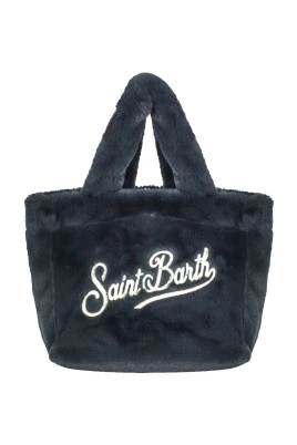 Mjuk Eco-Päls Medium Väska med Broderad Logotyp