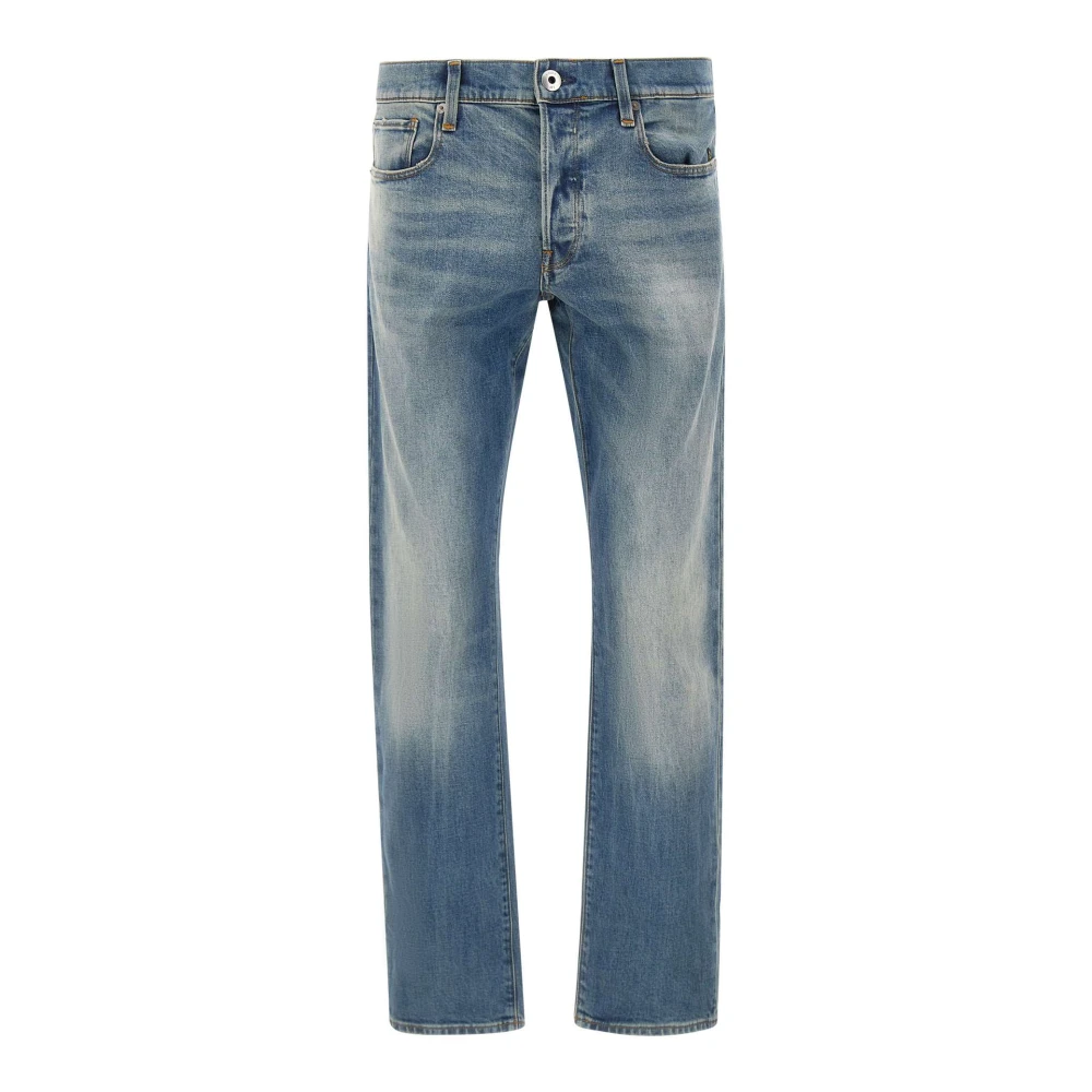 G-Star Men's Blue Straight Fit Jeans, W30 L32, 3301 Jeans