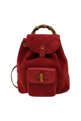 pre-owned-suede-backpacks