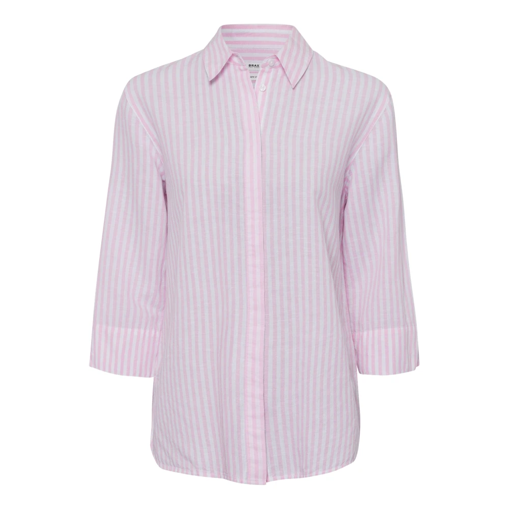 BRAX Linnen blouse met streepmotief model 'STYLE.VICKI'