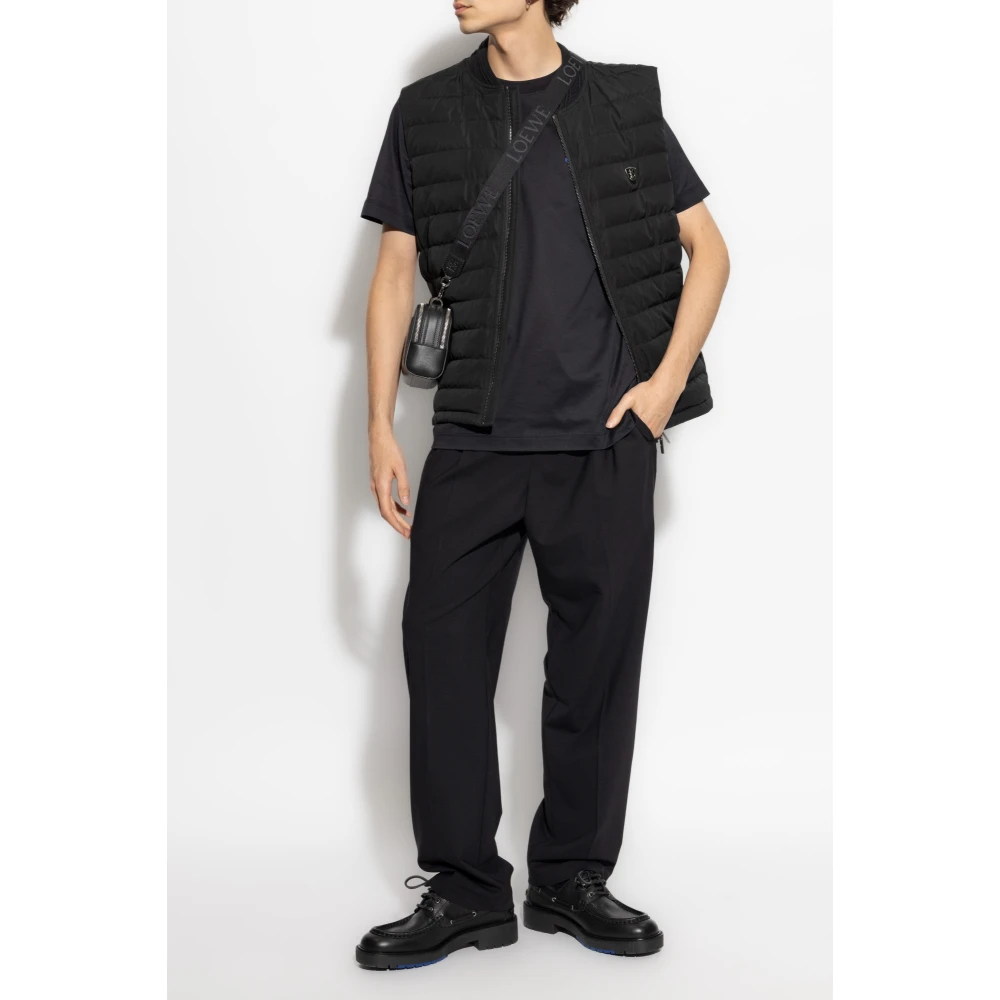 Burberry T-shirt met geborduurd logo Blue Heren