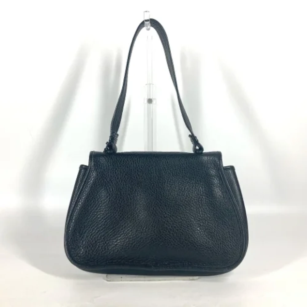 Salvatore Ferragamo Pre-owned Leather shoulder-bags Blue Dames