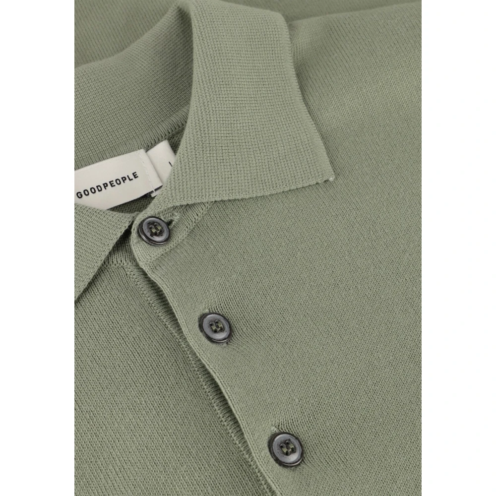 The GoodPeople Heren Stijlvolle Groene Polo Shirt Green Heren