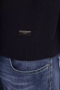 pull-declaratif-bleu-a-col-rond