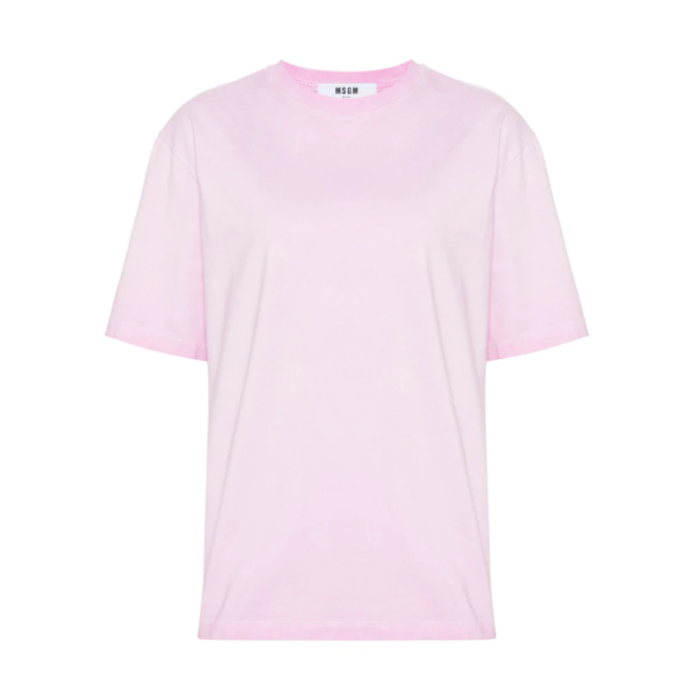Msgm - Tops > T-Shirts - Pink - Msgm - Modalova